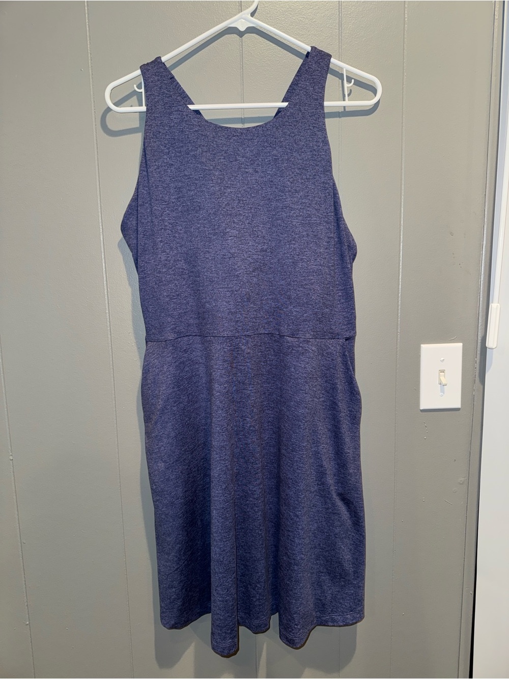 Patagonia Heathered Navy Blue Midi Dress
